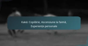 Kaká: Copilărie, Ascensiune la faimă, Experiențe personale